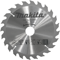Изображение товара Диск пильный MAKITA для дерева 190x30x1.4x24T
