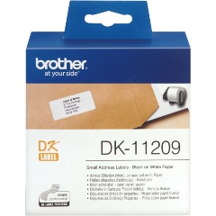 Изображение товара Малые адресные наклейки Brother DK11209, 29x62 мм (800шт)
