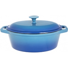 Изображение товара Кастрюля "УТЯТНИЦА" чугунная Mallony, эмалированная, овальная, 28 см, 3,5 л