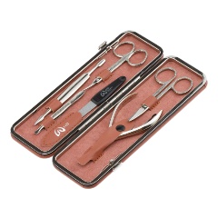 Изображение товара Маникюрный набор GD 6 предметов, искуcственная кожа, терракотовый