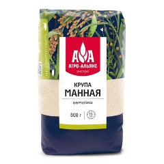 Изображение товара Манная крупа Агро-Альянс Экстра 800 г