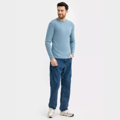 Изображение товара Мужской лонгслив Mark Formelle 121871/1 голубой размер 52