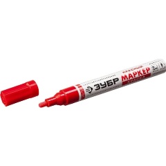 Изображение товара Маркер-краска ЗУБР, 2 мм круглый, красный, МН-750, серия Профессионал 06325-3.