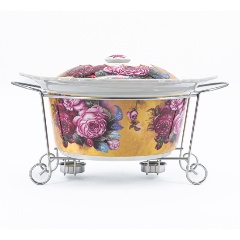 Изображение товара Мармит Rosenberg керамический с крышкой-R-155023