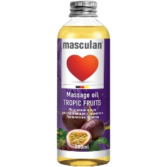 Изображение товара Масло массажное Masculan Маскулан расслабляющее с ароматом тропических фруктов 200мл