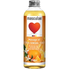 Изображение товара Масло массажное Masculan Маскулан тонизирующее с цитрусовым ароматом 200мл