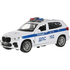 Изображение товара Машина металлическая ТЕХНОПАРК X5-12POL-WH BMW X5 M-SPORT Полиция 12 см