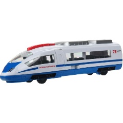 Изображение товара Машина пластиковая ТЕХНОПАРК Электропоезд 30 см., ELTRAIN-30PL-BUWH