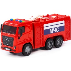 Изображение товара Игрушка инерционная ПОЛЕСЬЕ 94094 МАЗ, автомобиль-пожарный (со светом и звуком)