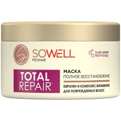 Изображение товара Маска для поврежденных волос SOWELL Total Repair Особый уход, 400 мл