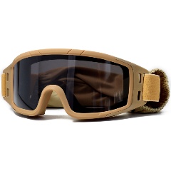 Изображение товара Маска стрелковая ShotTime Puma, защитная, оправа хаки, линза серая