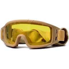 Изображение товара Маска стрелковая ShotTime Puma, защитная, оправа хаки, линза желтая