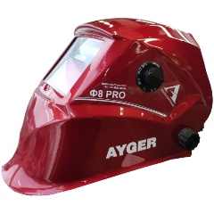 Изображение товара МАСКА СВАРОЧНАЯ "ХАМЕЛЕОН" Ф8 PRO AYGER, 100-50 мм, DIN 4, в коробке