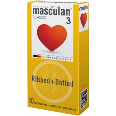 Изображение товара Презервативы Маскулан Masculan Ribbed + Dotted № 10