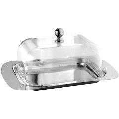 Изображение товара Масленка Tima с крышкой из нержавеющей стали 19x13x18 см для масла