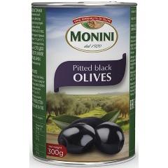 Изображение товара Маслины MONINI без косточки 300 г — натуральный продукт для закуски