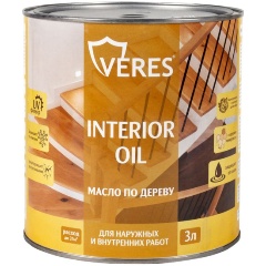 Изображение товара Масло для дерева Veres Interior Oil, 3 л, дуб