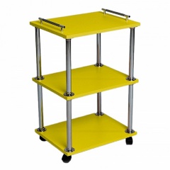 Изображение товара Стол для тату мастера MASS LIFE Tattoo Profi Eco Желтый компактный с колесиками