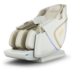 Изображение товара Массажное кресло UNIX Med Aura White с 4D массажем и функцией Zero Gravity