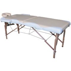 Изображение товара Массажный стол DFC NIRVANA, Relax, деревянные ножки, цвет бежевый + кремовый