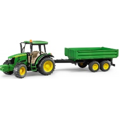Изображение товара Масштабная модель BRUDER 02-108 Трактор John Deere 5115M с прицепом