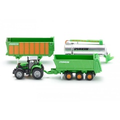 Изображение товара Масштабная модель SIKU 1848 Трактор DEUTZ-FAHR с набором прицепов