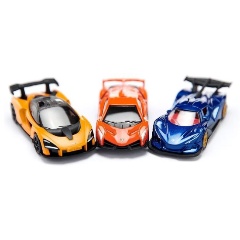 Изображение товара Масштабная модель SIKU 6328 Набор гоночных машинок дорожный знак и камера