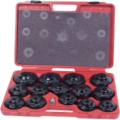 Изображение товара Набор съемников масляных фильтров МАСТАК 15 предметов универсальный