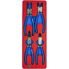 Изображение товара Набор съемников стопорных колец МАСТАК ложемент, 4 предмета