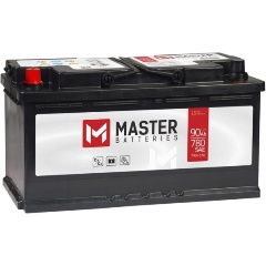 Изображение товара Аккумулятор MASTER BATTERIES, 353х175х190, прямая полярность, 90 Ач