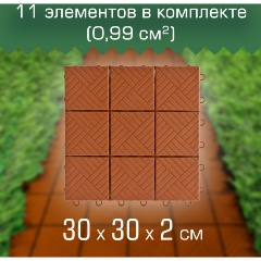 Изображение товара Напольное покрытие МАСТЕРСАД "Модуль", терракот