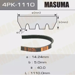 Изображение товара Ремень поликлиновый MASUMA 4PK-1110 для Mitsubishi Nissan Toyota