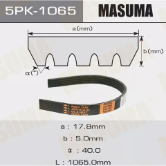 Изображение товара Ремень поликлиновый MASUMA 5PK 1065