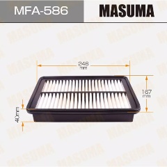 Изображение товара Фильтр воздушный MASUMA MFA-586