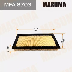Изображение товара Воздушный фильтр MASUMA MFA-S703 для FIAT и SUZUKI автомобилей