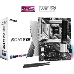 Изображение товара Материнская плата ASROCK B760 PRO RS WIFI LGA1700 ATX для гейминга и стриминга
