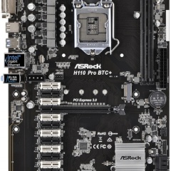 Изображение товара ASRock H110 Pro BTC+ (LGA1151, ATX) (Уценка - У23)