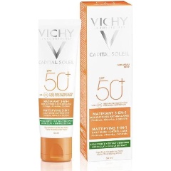 Изображение товара Матирующий уход для проблемной кожи Vichy Capital Soleil 3-В-1 для жирной проблемной кожи SPF50+ 50мл