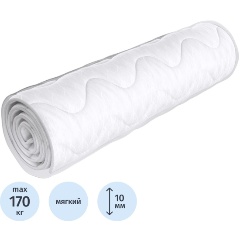 Изображение товара Топпер матрас Комус Мебель AR01 roll 140x200х1 гипоаллергенный жаккард