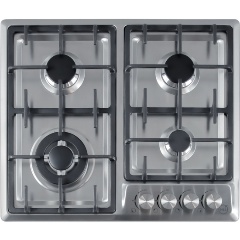 Изображение товара Газовая варочная панель MBS PG-605 4 конфорки нержавеющая сталь WOK электроподжиг