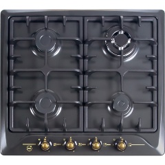 Изображение товара Газовая варочная панель MBS PG-606BL 4 конфорки электроподжиг газ-контроль