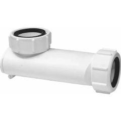 Изображение товара Сифон McAlpine самозакрывающийся сливной горизонтальный ("сухой" клапан), 40 мм