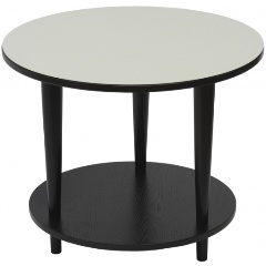 Изображение товара Стол журнальный МЕБЕЛИК BeautyStyle 10 венге/стекло белое