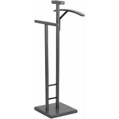 Изображение товара Костюмная вешалка МЕБЕЛИК ГАЛАНТ 340 серый металл МДФ для кабинета и спальни