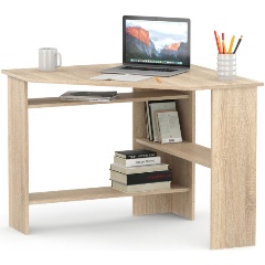 Изображение товара Стол компьютерный МЕБЕЛЬНАЯ ФАБРИКА “СОКОЛ” КСТ-02 Дуб сонома