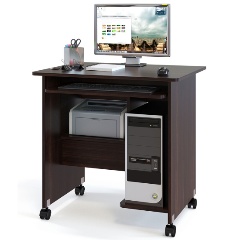 Изображение товара Стол компьютерный МЕБЕЛЬНАЯ ФАБРИКА "СОКОЛ" КСТ-10.1 Венге