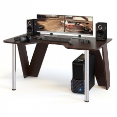 Изображение товара Стол компьютерный МЕБЕЛЬНАЯ ФАБРИКА "СОКОЛ" КСТ-116 Венге (Уценка)