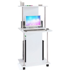 Изображение товара Стол компьютерный МЕБЕЛЬНАЯ ФАБРИКА "СОКОЛ" КСТ-12 Белый