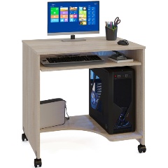 Изображение товара Стол компьютерный МЕБЕЛЬНАЯ ФАБРИКА "СОКОЛ" КСТ-15 Дуб сонома