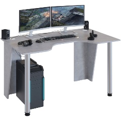 Изображение товара Стол компьютерный МЕБЕЛЬНАЯ ФАБРИКА "СОКОЛ" КСТ-18 Бетон